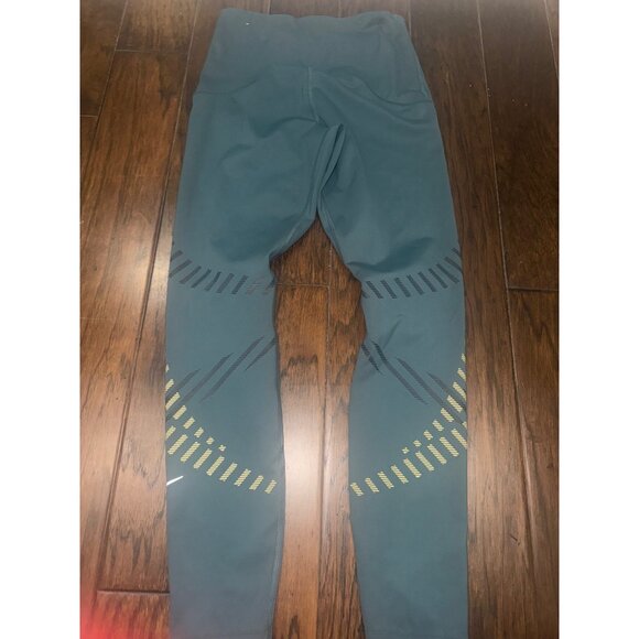 Women's Nike Speed 7/8 Running Leggings Athletic Pants Workout Blue - Small - Picture 4 of 5